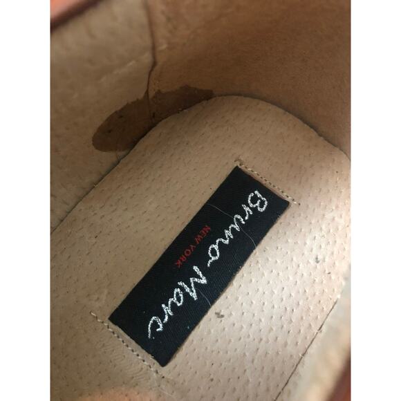 Men's Bruno Marc Square Toe Brown Leather Dress Shoes- Size 13 - Picture 7 of 8